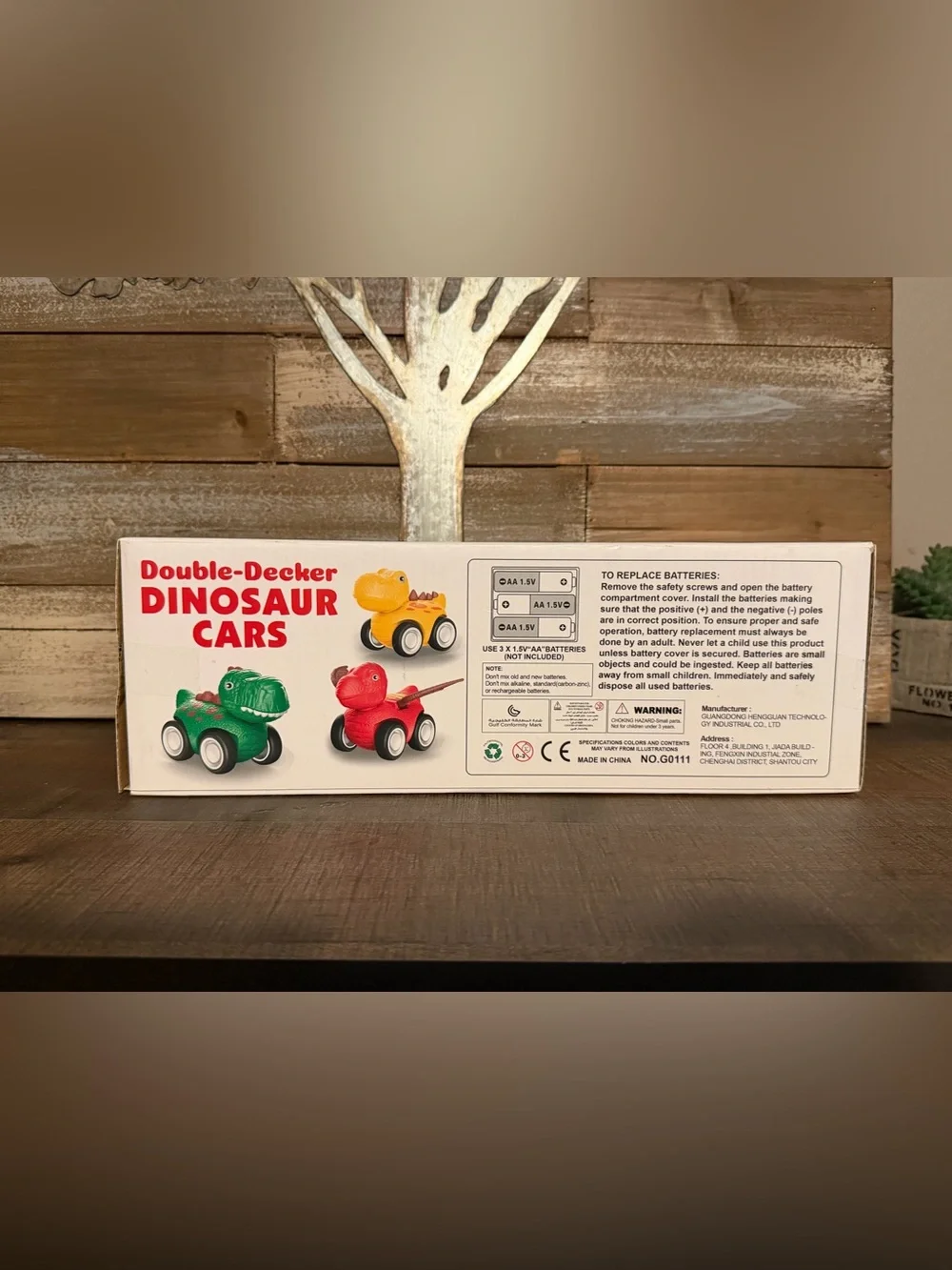 Double-Decker Dinosaur Cars Playset